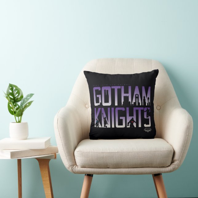 Gotham Knights-Silhouetten Kissen (Stuhl )