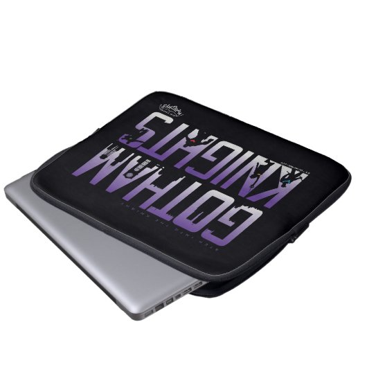 Gotham Knights-Silhouetten Laptopschutzhülle (Vorne Knopf)