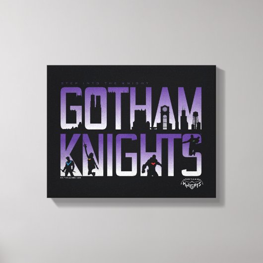 Gotham Knights-Silhouetten Leinwanddruck (Vorderseite)