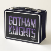 Gotham Knights-Silhouetten Metall Brotdose (Rückseite)