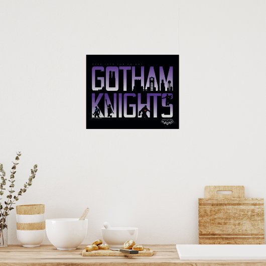 Gotham Knights-Silhouetten Poster (Küche)