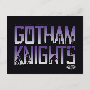 Gotham Knights-Silhouetten Postkarte