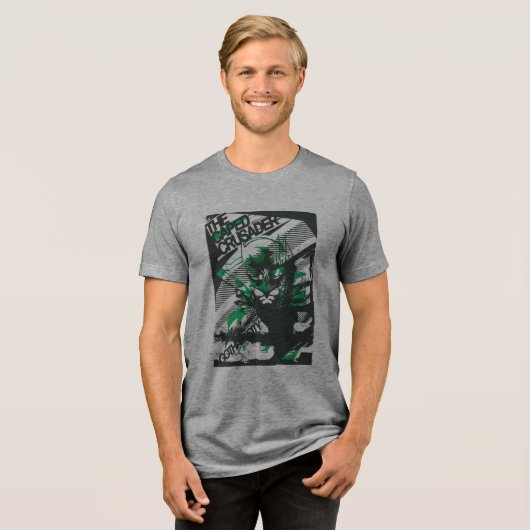 Gotham's Caped Crusader Tri-Blend Shirt (Vorderseite voll)