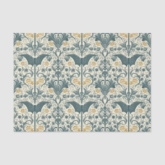 Gothard Flight Tissue Paper - Dunkle Flora Seidenpapier (Vorderseite)