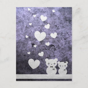 Gothbär-Liebe - Postkarte
