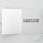 GOTHC SKELETONS WEDEDING GRATULATIONS Gruß Karte (Innenseite)