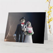GOTHC SKELETONS WEDING GRATULATIONS CARDS KARTE (Gelbe Blume)