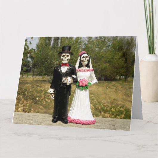 GOTHC SKELETONS WEDING GRATULATIONS CARDS KARTE (Vorderseite)