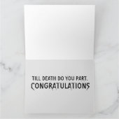 GOTHC SKELETONS WEDING GRATULATIONS CARDS KARTE (Innenseite)