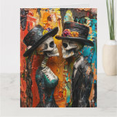 GOTHC SKELETONS WEDING GRATULATIONS CARDS KARTE (Vorderseite)