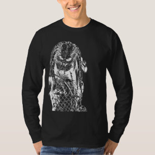 Gothcore Ästhetische Alien Predator Off-zentrierte T-Shirt
