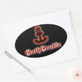 GothCruise Logo Oval Aufkleber (Umschlag)