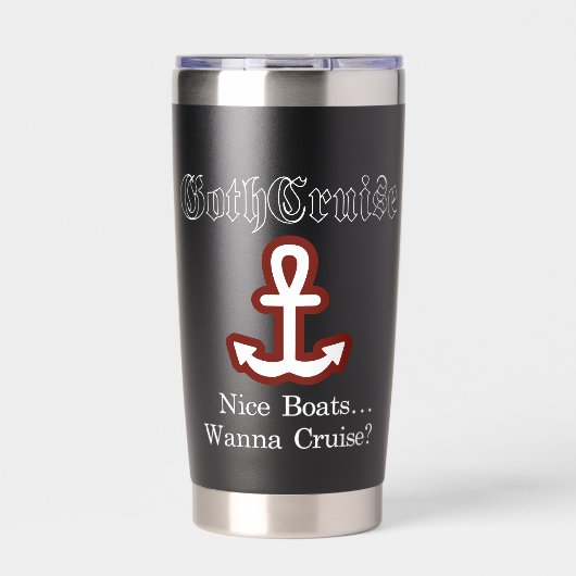 GothCruise Nice Boats Kaffee Tasse Thermobecher (Vorderseite)