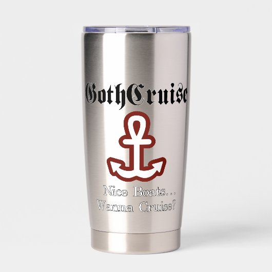 GothCruise Nice Boats Kaffee Tasse Thermobecher (Vorderseite)