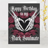 Gothday Design für Ihre dunkle Seelenverwandte Karte (Gelbe Blume)