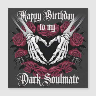Gothday Design für Ihre dunkle Seelenverwandte Magnetkarte