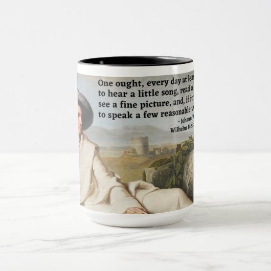 Gothe Quote Tasse (Zentrum)