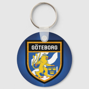 Gothenburg-Flagge Schlüsselanhänger