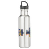 Göthenburg Skyline Edelstahlflasche (Rückseite)