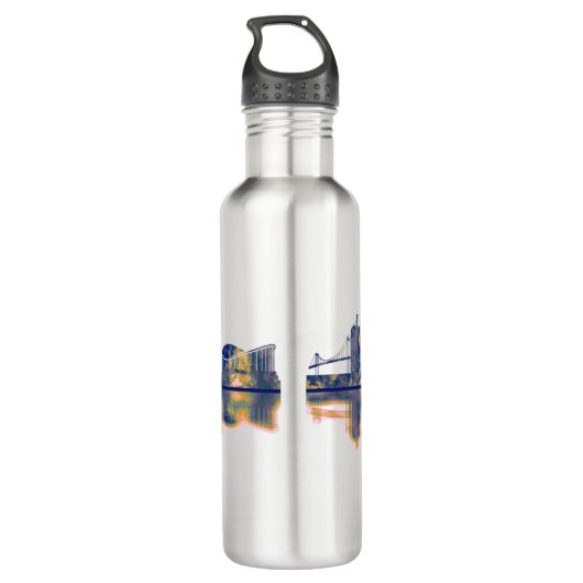 Göthenburg Skyline Edelstahlflasche (Rückseite)