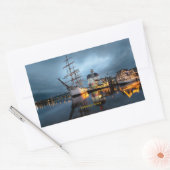 Gothenburg, Sweden, scenic port Rechteckiger Aufkleber (Umschlag)