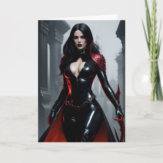 Gothess/Queen Grußkarte Dankeskarte (Vorderseite)