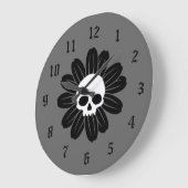 Gothflower Große Wanduhr (Winkel)