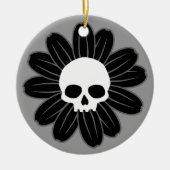 GothFlower Keramik Ornament (Vorne)
