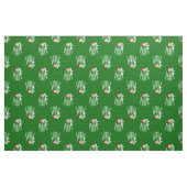 gothgrüner Weihnachtskaffee-Skelett rot Stoff (Fat Quarter (45,7 x 55,9 cm))
