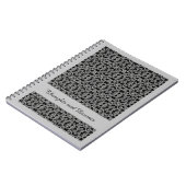 GOTHIC 6.5x8.75 Spiral-Notebook / Grau Notizblock (Linke Seite)