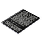 GOTHIC 6.5x8.75 Spiral-Notebook / Schwarz Notizblock (Linke Seite)