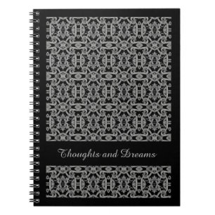 GOTHIC 6.5x8.75 Spiral-Notebook / Schwarz Notizblock