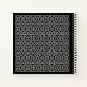 GOTHIC 8.5x8.5 SpiralNotebook / Schwarz Notizblock (Rückseite)