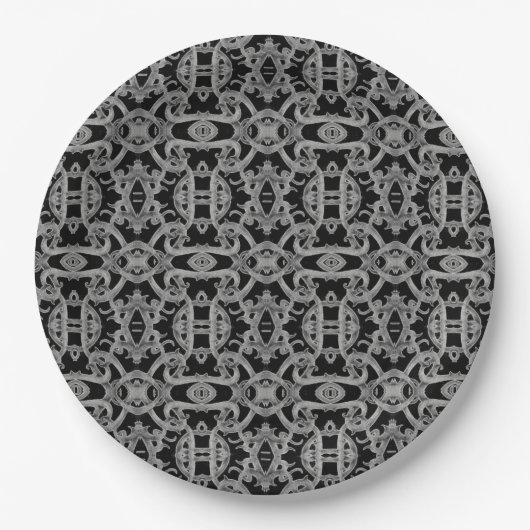GOTHIC 9" Runde Papierplatten Pappteller (Vorderseite)