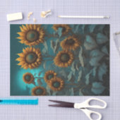 Gothic Abend Sonnenblumen Dekopapier Seidenpapier (Handwerk)