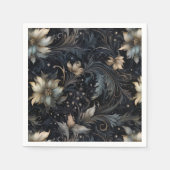 Gothic Abstrakt Floral Pattern Serviette (Vorderseite)