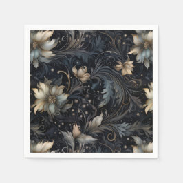 Gothic Abstrakt Floral Pattern Serviette