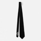 Gothic Aesthetic Cross Black Neck Tie Krawatte (Rückseite)