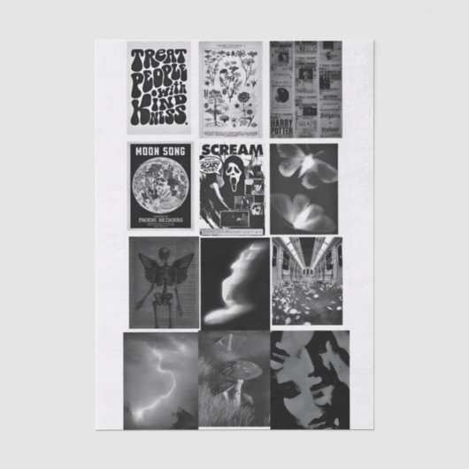 Gothic Aesthetic Decoupage Tissue Seidenpapier (Vorderseite)