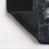 Gothic Aesthetic Grunge Skull Art Botanischer Edgy Mousepad (Ecke)