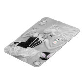 Gothic Alice im Wunderland Falling Premium Flexi M Magnet (Linke Seite)