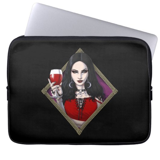 Gothic Alien Witch Laptopschutzhülle (Vorderseite)