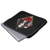 Gothic Alien Witch Laptopschutzhülle (Vorne Knopf)