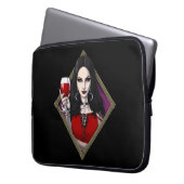 Gothic Alien Witch Laptopschutzhülle (Vorderseite Links)