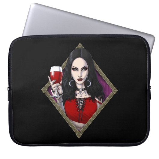Gothic Alien Witch Laptopschutzhülle (Vorderseite)