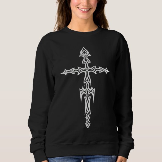 Gothic Alt Cross Mall Y2K Trad Goth Punk E girl Gr Sweatshirt (Vorderseite)