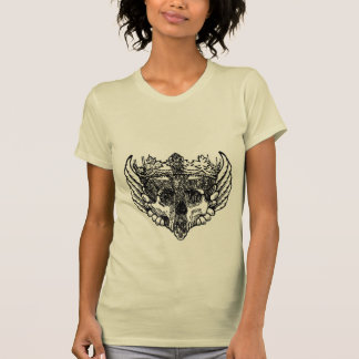 Gothic, alternativer Stil Totenkopf mit Kreuz T-Sh T-Shirt