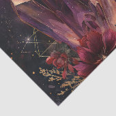 Gothic Amethyst Blumen Galaxy Muster Seidenpapier (Ausschnitt)