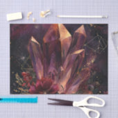 Gothic Amethyst Blumen Galaxy Muster Seidenpapier (Handwerk)