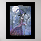 Gothic Amethyst Witch Poster von Molly Harrison (Vorne)